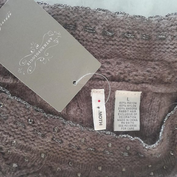 Anthropologie Moth crop sweater Size L New with Tags - Picture 2 of 11